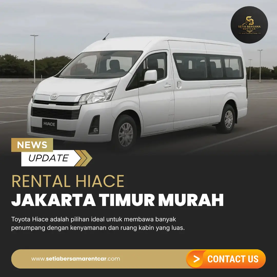 rental mobil hiace jakarta timur